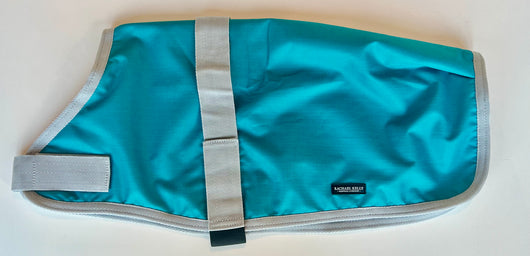 NEW Blue/Teal (fleece lined) Waterproof Dog Coat