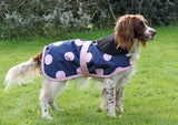END OF LINE OFFER WAS £25 NOW £15. S, XL, XXL, 3XL LEFT. Pink Spotty Dog Coat