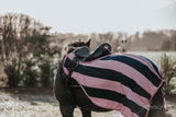 BUNDLE OFFER - Navy and Pink Stripe Fleece, Exercise Sheet, Headcollar and Saddle Cover