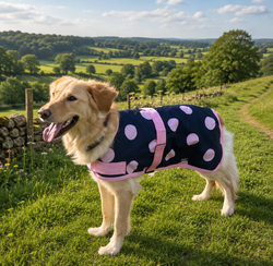 Pink Spotty Dog Coat