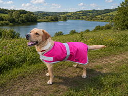 Pink Waterproof Dog Coat