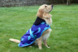 Blue Umbrellas Dog Coat