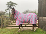 200g Pink Umbrellas Combo Turnout Rug