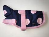 WAS £25 NOW £15 Pink Spotty Dog Coat
