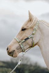 BUNDLE OFFER - Grey and Lemon Stripe Fleece, Exercise Sheet, Headcollar and Saddle Cover